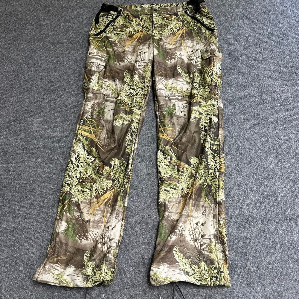 Prois Hunting Pants Womens Size M Camo Cargo USA Made Adjustable Waist Outdoor